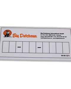 Aufkleber D/GB: Code-Nummer